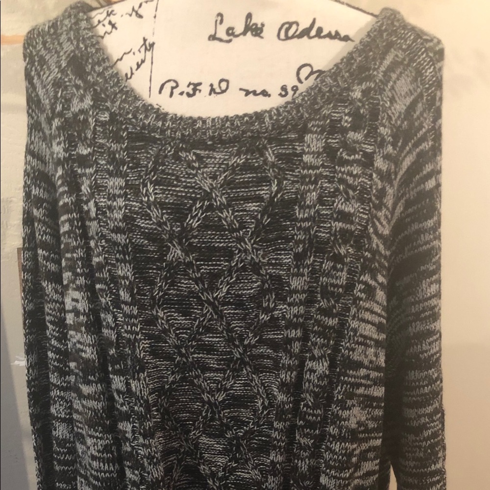 NWT Effeci Brown Black Tunic Sweater Size 3X